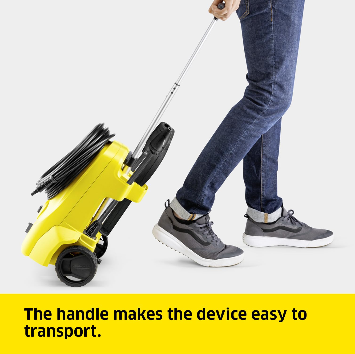 Kärcher K 3 Classic Home Pressure Washer, Pressure: max. 120 bar, Flow Rate: 380 l/h, Area: 25 m²/h, Water Filter, Weight: 4.2 kg, high-Pressure Hose