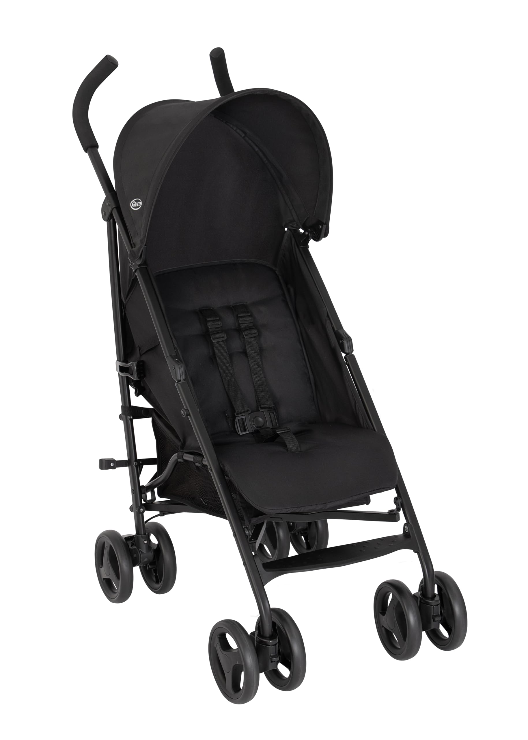 Graco EZLite, lightweight stroller at only 6.6kg Suitable from birth to approx. 3 years (15kg), Midnight fashion, Black