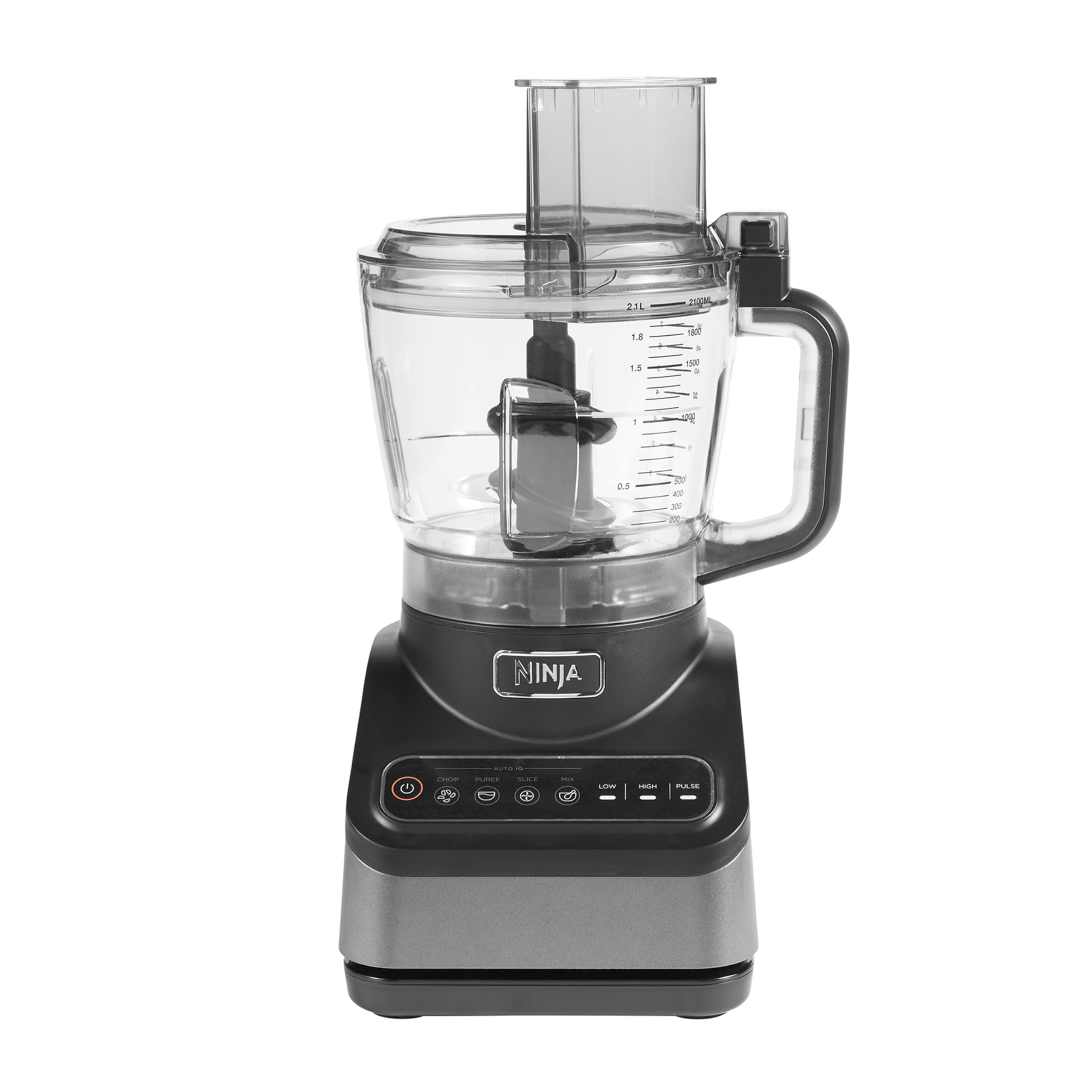 Ninja Food Processor with 4 Automatic Programs; Chop, Puree, Slice, Mix, and 3 Manual Speeds, 2.1L Bowl, Chopping, Slicing & Dough Blades, 850W,