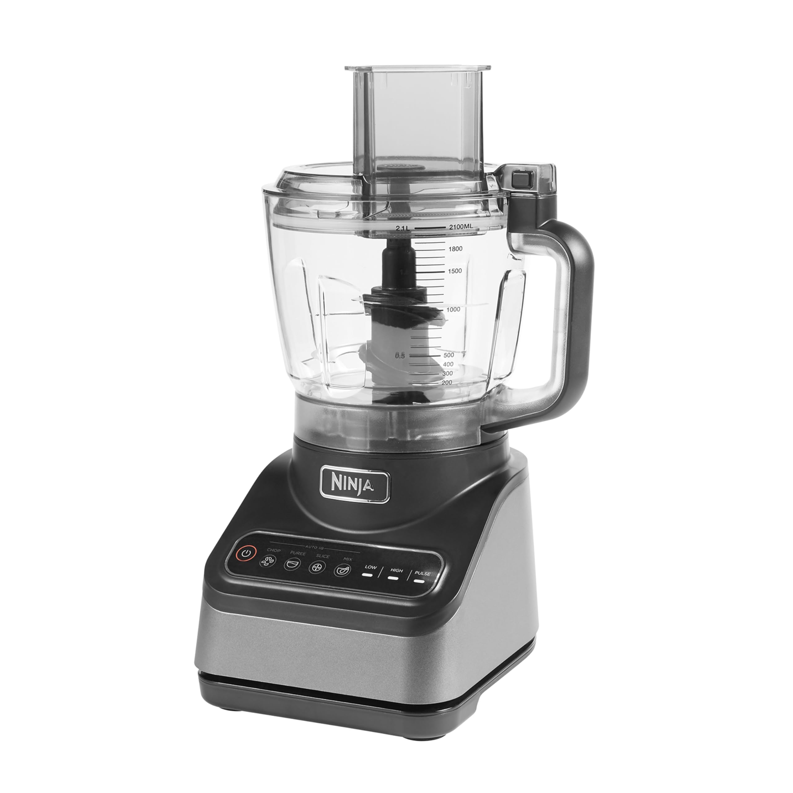 Ninja Food Processor with 4 Automatic Programs; Chop, Puree, Slice, Mix, and 3 Manual Speeds, 2.1L Bowl, Chopping, Slicing & Dough Blades, 850W,