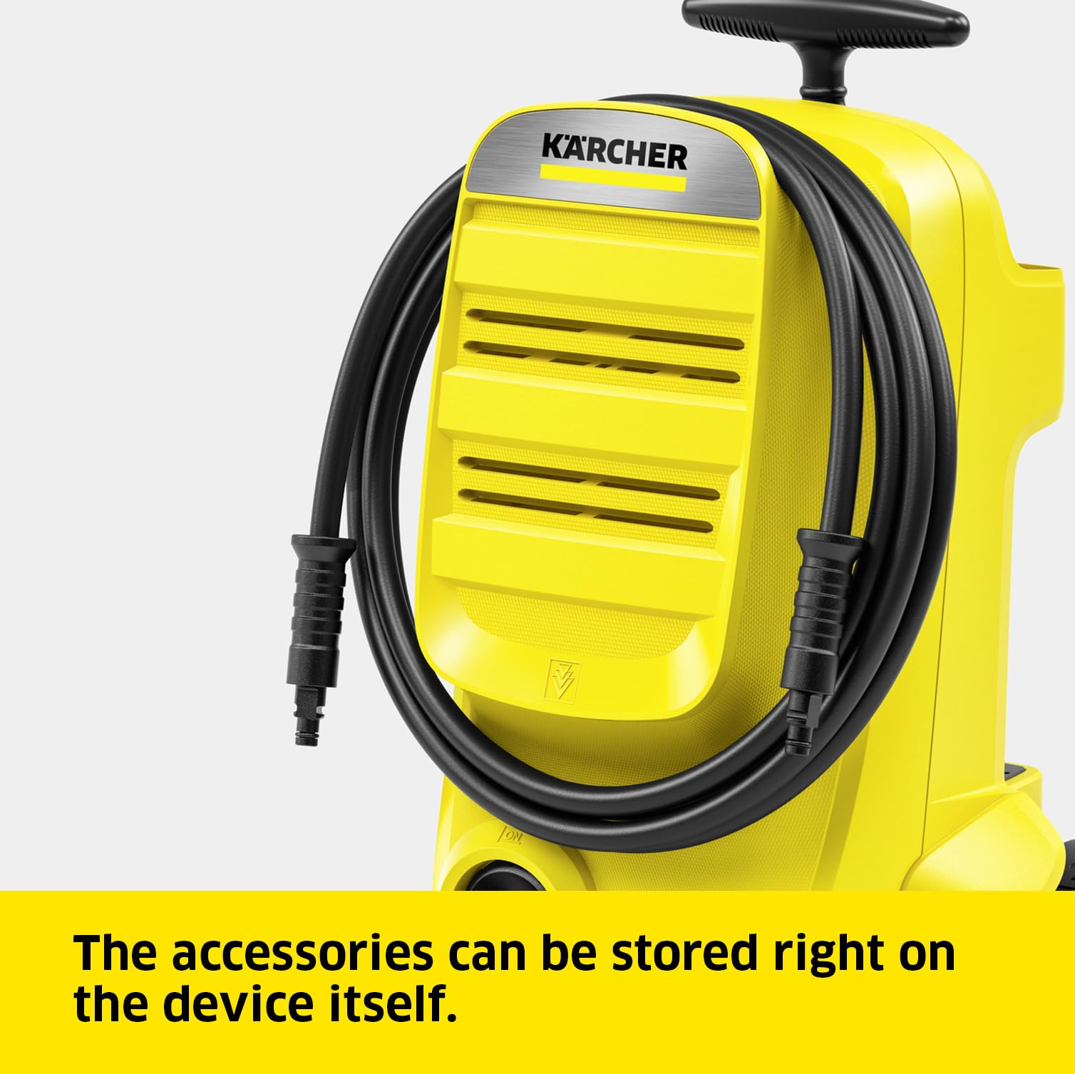 Kärcher K 3 Classic Home Pressure Washer, Pressure: max. 120 bar, Flow Rate: 380 l/h, Area: 25 m²/h, Water Filter, Weight: 4.2 kg, high-Pressure Hose