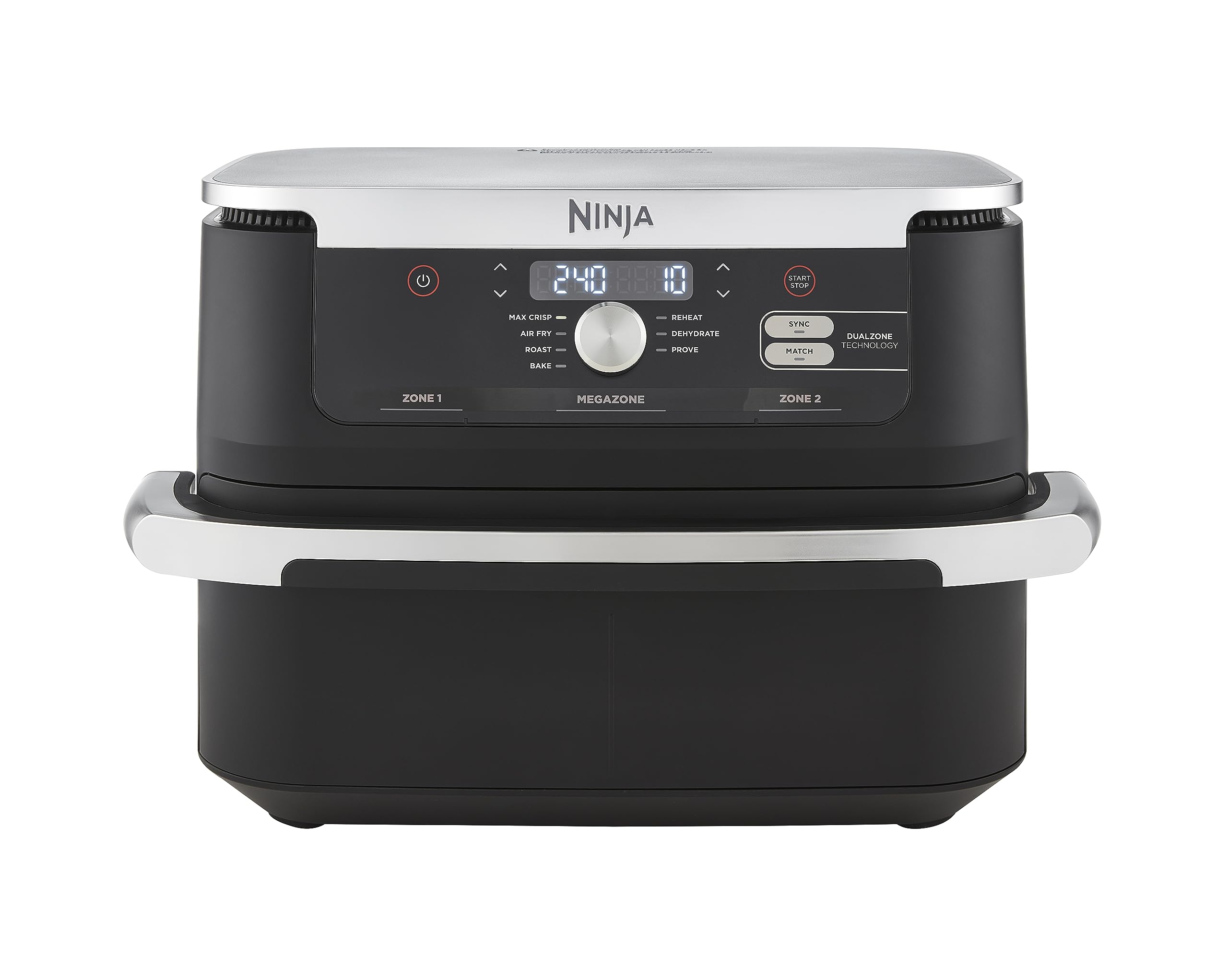 Ninja Foodi FlexDrawer Air Fryer, Dual Zone with Removable Divider, Large 10.4L Drawer, 7-in-1, Air-Fryer Uses No Oil, Air Fry, Roast, Bake, Max