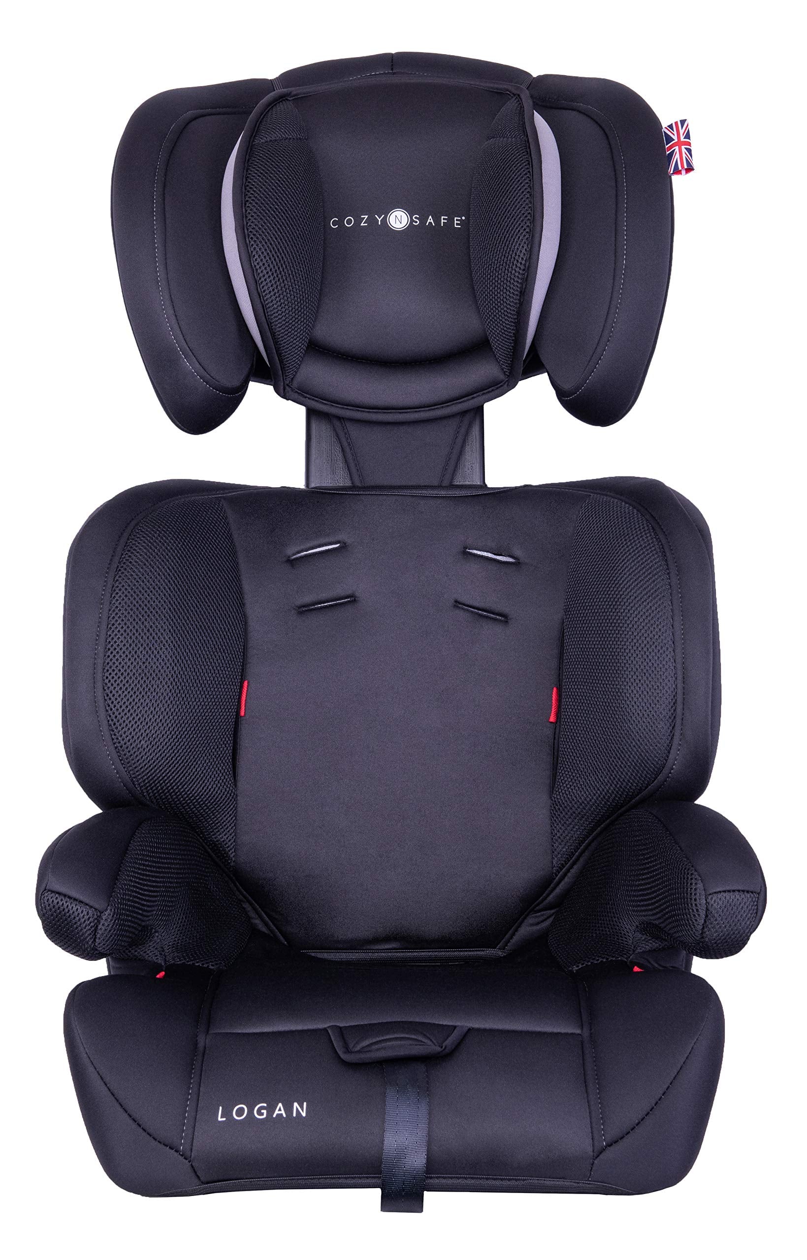 Cozy N Safe Logan Group 1/2/3 Car Seat 9-36kg, 9 Months to 12 Years, 5 Point Harness, Forward Facing, Side Impact Protection, Adjustable Headrest,