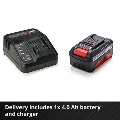 Einhell Power X-Change 18/33 Cordless Lawnmower With Battery and Charger - 18V, Brushless Motor, 33cm Cutting Width, 30L Grass Box, 5 Cutting Heights