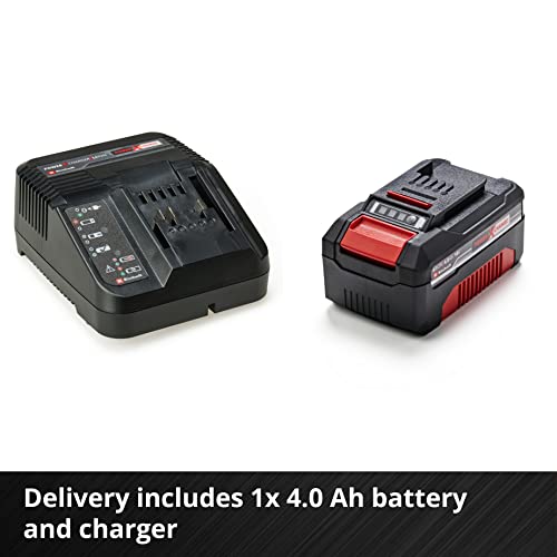 Einhell Power X-Change 18/33 Cordless Lawnmower With Battery and Charger - 18V, Brushless Motor, 33cm Cutting Width, 30L Grass Box, 5 Cutting Heights