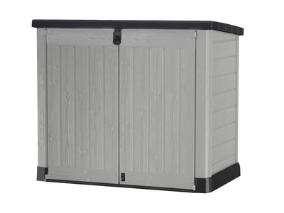 Keter Store It Out Pro Outdoor Garden Furniture Storage Shed Grey- Fade Free - All Weather Resistant - Safe and Secure - Zero Maintenance - 5 year