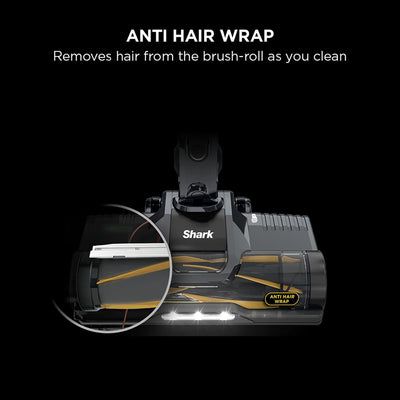 Shark Cordless Stick Vacuum Cleaner with Anti Hair Wrap, Up to 40 mins run-time, Flexible Vacuum Cleaner with LED Lights, Crevice Tool and Upholstery
