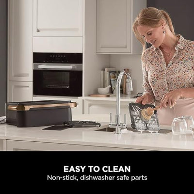 Ninja Foodi FlexDrawer Air Fryer, Dual Zone with Removable Divider, Large 10.4L Drawer, 7-in-1, Air-Fryer, Air Fry, Roast, Bake, Crisp, Non-Stick