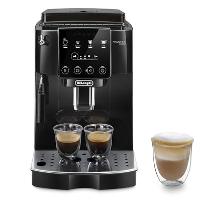 De'Longhi Magnifica ECAM222.20.B, Automatic Coffee Machine with Milk Nozzle, Bean to Cup Espresso Machine with 4 One-Touch Recipes, Soft-Touch