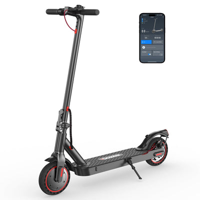iScooter Electric Scooter, i9 Electric Scooters Adult, 8.5”Solid Tires, 30km Range, 3 Speed Mode, Foldable Electric Scooters with APP, Double Braking