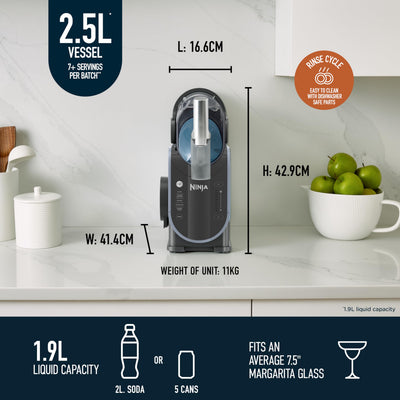 Ninja SLUSHi Frozen Drinks Maker, Create Slush, Frozen Cocktails, Frappe, Milkshakes & Frozen Juice, No Ice or Preperation Needed, WhisperChill