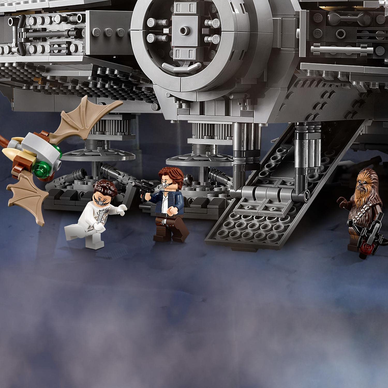 LEGO Star Wars Millennium Falcon, UCS Set for Adults, Model Kit to Build with Han Solo, Princess Leia & Chewbacca Minifigures, Plus Droid Figure,
