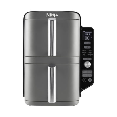 Ninja Double Stack XL Air Fryer, Vertical Dual Drawer AirFryer with 4 cooking levels, 2 Drawers and 2 Racks, Space Saving Design, 9.5L Capacity, 6