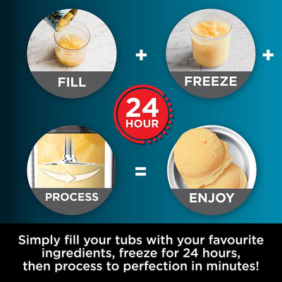 Ninja CREAMi Ice Cream Maker & Frozen Dessert Maker with 3 Tubs, 7 Programs, Makes Ice Cream, Gelato, Sorbet, Smoothie Bowl, Milkshakes and more,