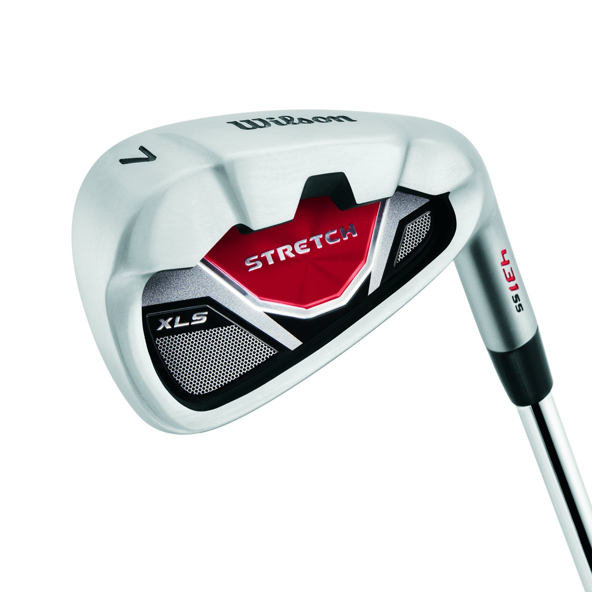 Wilson Beginner Complete Set, 10 golf clubs with stand bag, Men's (right hand), Stretch XL, Black/Grey/Red, WGG157551
