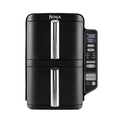 Ninja Double Stack Air Fryer, Vertical Dual Drawer Air Fryer with 4 cooking levels, 2 Drawers and 2 Racks, Space Saving Design, 7.6L Capacity, 6