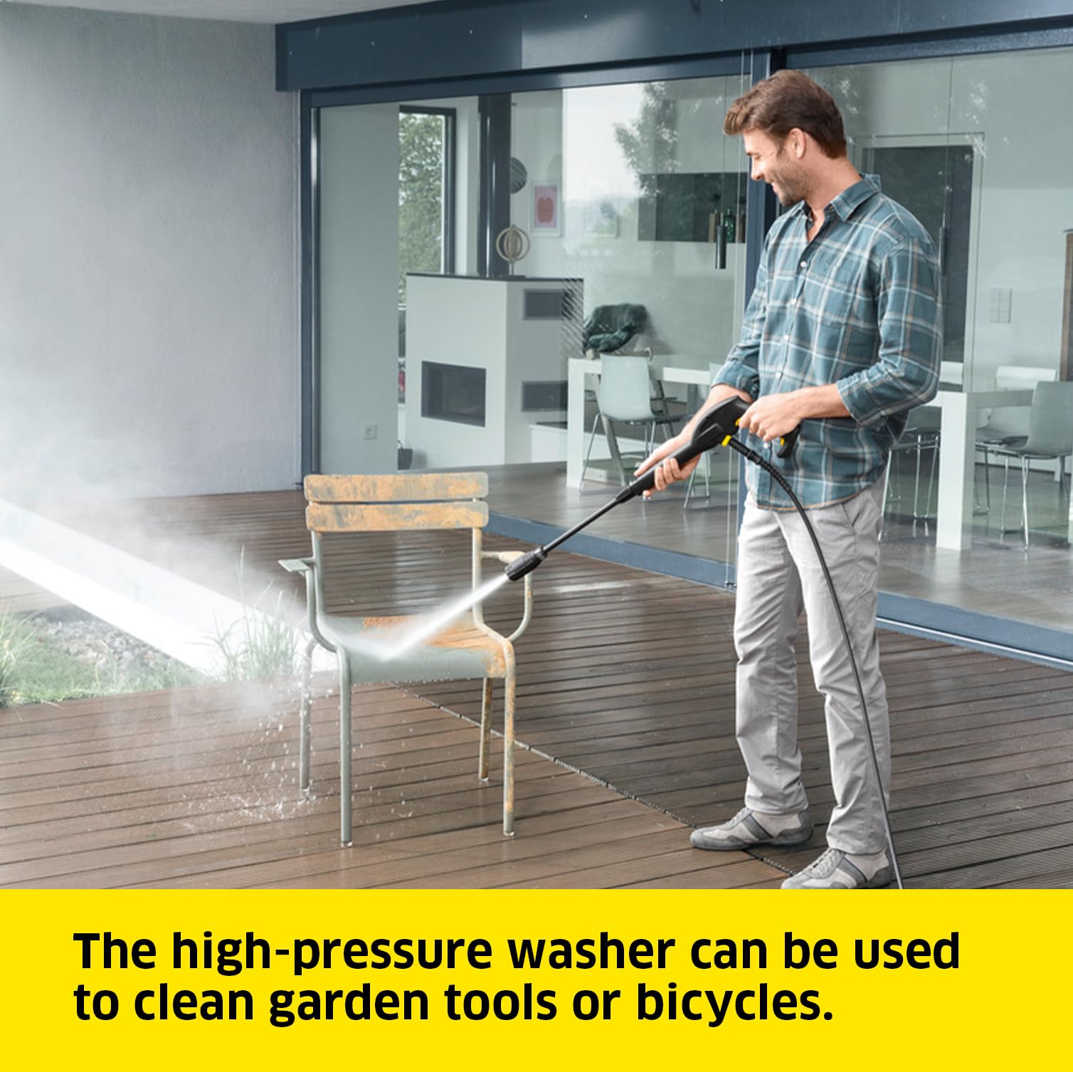 Kärcher K 2 Power Control Home pressure washer, pressure: max. 110 bar, flow rate: 360 l/h, area: 20 m²/h, water filter, weight: 4.0 kg,
