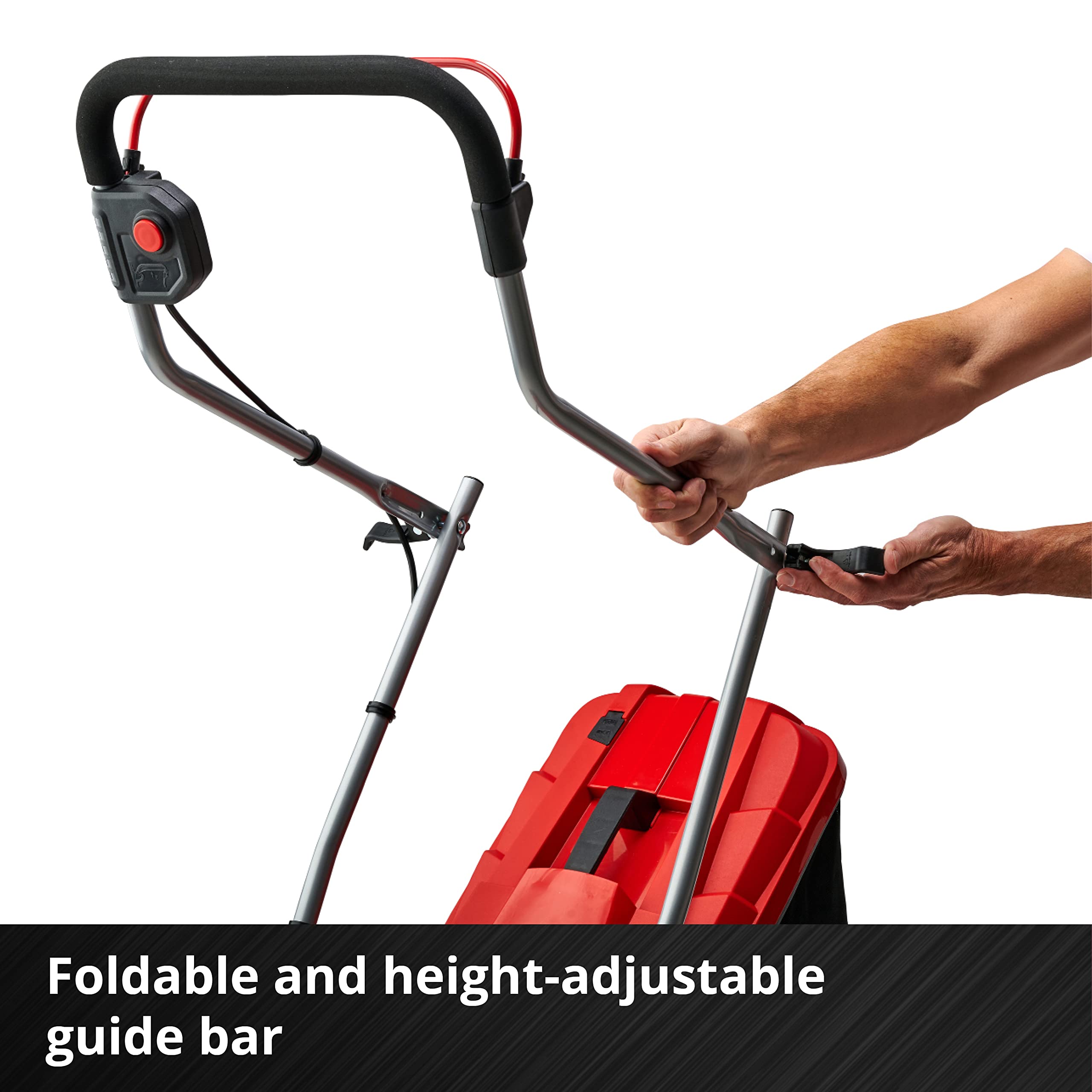 Einhell Power X-Change 18/33 Cordless Lawnmower With Battery and Charger - 18V, Brushless Motor, 33cm Cutting Width, 30L Grass Box, 5 Cutting Heights