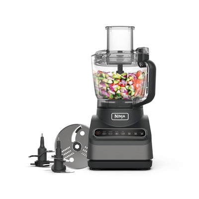 Ninja Food Processor with 4 Automatic Programs; Chop, Puree, Slice, Mix, and 3 Manual Speeds, 2.1L Bowl, Chopping, Slicing & Dough Blades, 850W,