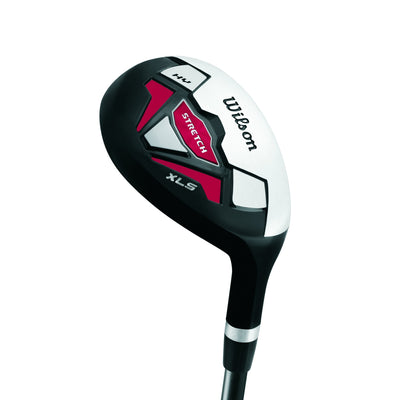 Wilson Beginner Complete Set, 10 golf clubs with stand bag, Men's (right hand), Stretch XL, Black/Grey/Red, WGG157551