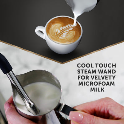 Breville Barista Max Espresso Machine - Latte & Cappuccino Coffee Maker with Integrated Bean Grinder & Steam Wand - 2.8 L Water Tank - 15 Bar Italian
