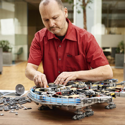 LEGO Star Wars Millennium Falcon, UCS Set for Adults, Model Kit to Build with Han Solo, Princess Leia & Chewbacca Minifigures, Plus Droid Figure,
