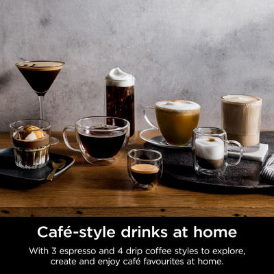 Ninja Luxe Premier 3-in-1 Coffee Machine, Latte, Cappuccino, Cold Brew & Espresso Maker With Built in Bean Grinder & Milk Frother, Easy to Use, 4