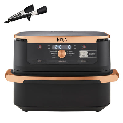 Ninja Foodi FlexDrawer Air Fryer, Dual Zone with Removable Divider, Large 10.4L Drawer, 7-in-1, Air-Fryer, Air Fry, Roast, Bake, Crisp, Non-Stick