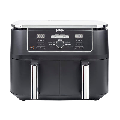 Ninja Foodi MAX Dual Zone Digital Air Fryer, 2 Drawers, 9.5L, 6-in-1, Uses No Oil, Max Crisp, Roast, Bake, Reheat, Dehydrate, Cook 8 Portions,