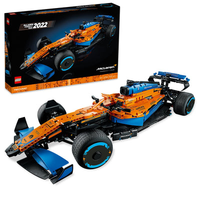 LEGO 42141 Technic McLaren Formula 1 2022 Replica Race Car Model Building Kit, F1 Motor Sport Set Collectible Home Decor
