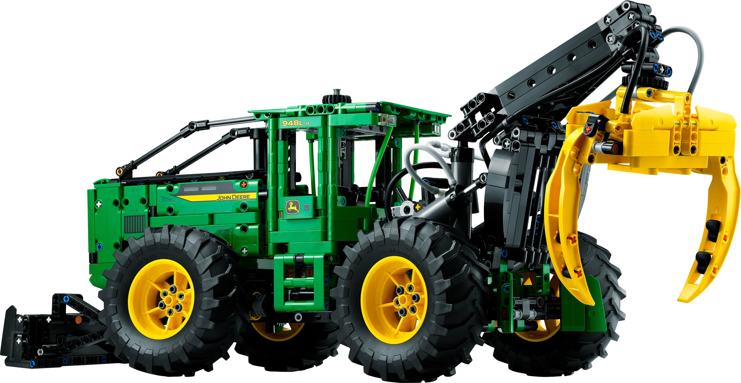 LEGO Technic John Deere 948L-II Skidder Set, Large 1,492-Piece Construction Vehicle Toy with Pneumatic Functions and 4 Wheel Drive, Model Building