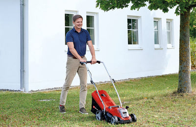 Einhell Power X-Change 18/33 Cordless Lawnmower With Battery and Charger - 18V, Brushless Motor, 33cm Cutting Width, 30L Grass Box, 5 Cutting Heights