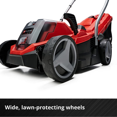 Einhell Power X-Change 18/33 Cordless Lawnmower With Battery and Charger - 18V, Brushless Motor, 33cm Cutting Width, 30L Grass Box, 5 Cutting Heights