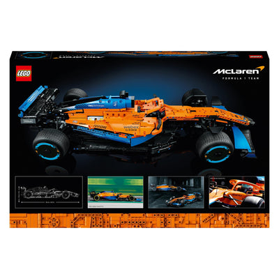 LEGO 42141 Technic McLaren Formula 1 2022 Replica Race Car Model Building Kit, F1 Motor Sport Set Collectible Home Decor