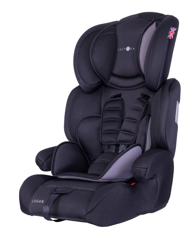 Cozy N Safe Logan Group 1/2/3 Car Seat 9-36kg, 9 Months to 12 Years, 5 Point Harness, Forward Facing, Side Impact Protection, Adjustable Headrest,