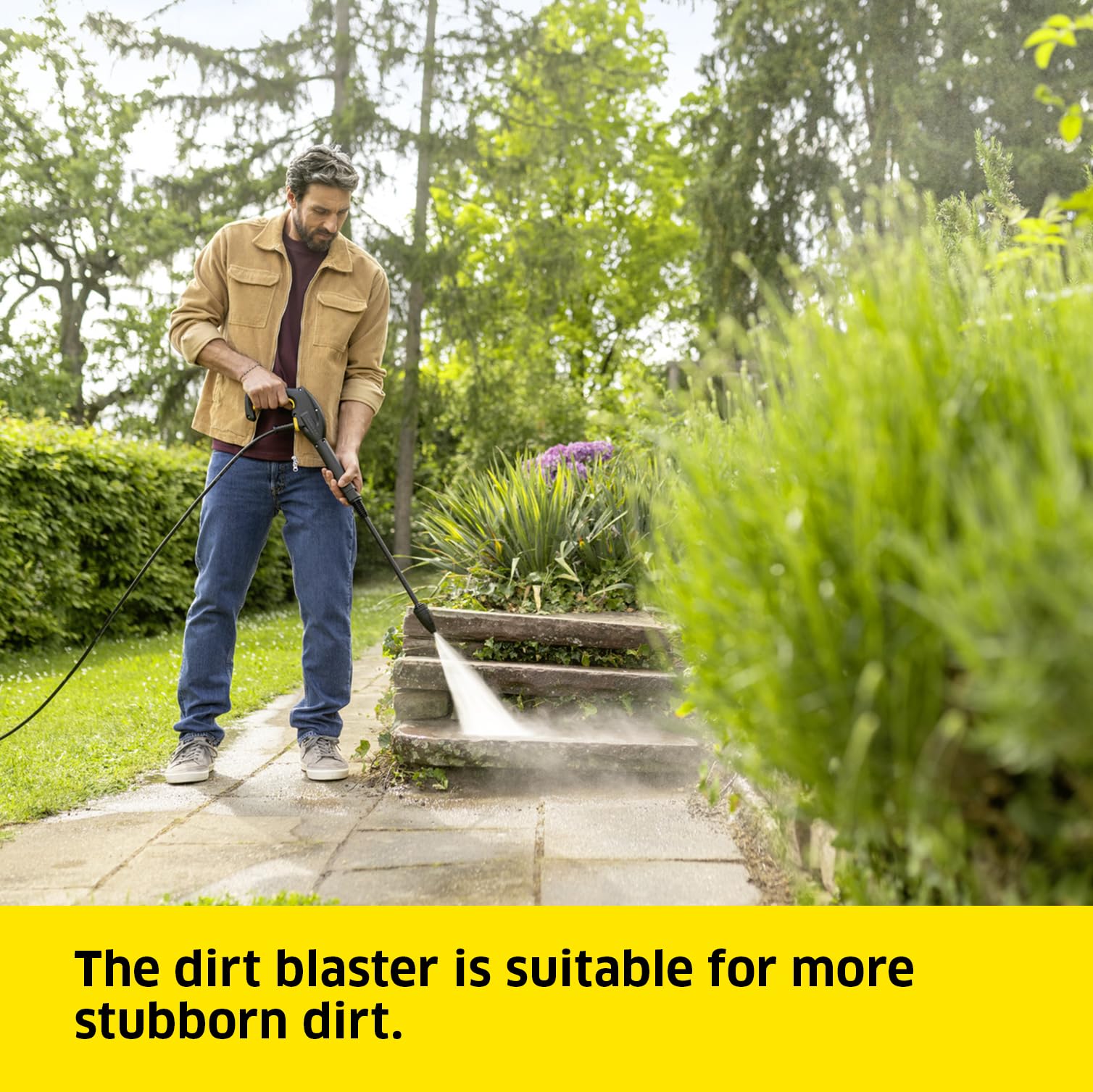 Kärcher K 3 Classic Home Pressure Washer, Pressure: max. 120 bar, Flow Rate: 380 l/h, Area: 25 m²/h, Water Filter, Weight: 4.2 kg, high-Pressure Hose