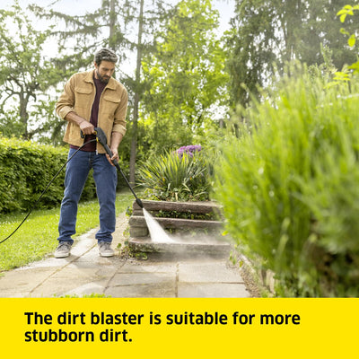 Kärcher K 3 Classic Home Pressure Washer, Pressure: max. 120 bar, Flow Rate: 380 l/h, Area: 25 m²/h, Water Filter, Weight: 4.2 kg, high-Pressure Hose