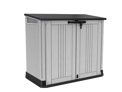 Keter Store-It-Out Prime 4.3 x 3.7 ft. Outdoor Resin Storage Shed with Easy Lift Hinges, Perfect for Yard Tools, Pool Toys and Garden Accessories,