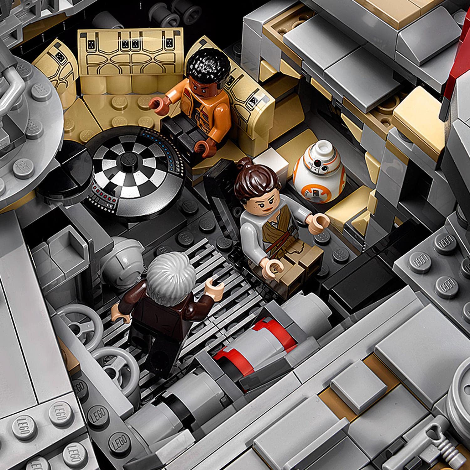 LEGO Star Wars Millennium Falcon, UCS Set for Adults, Model Kit to Build with Han Solo, Princess Leia & Chewbacca Minifigures, Plus Droid Figure,
