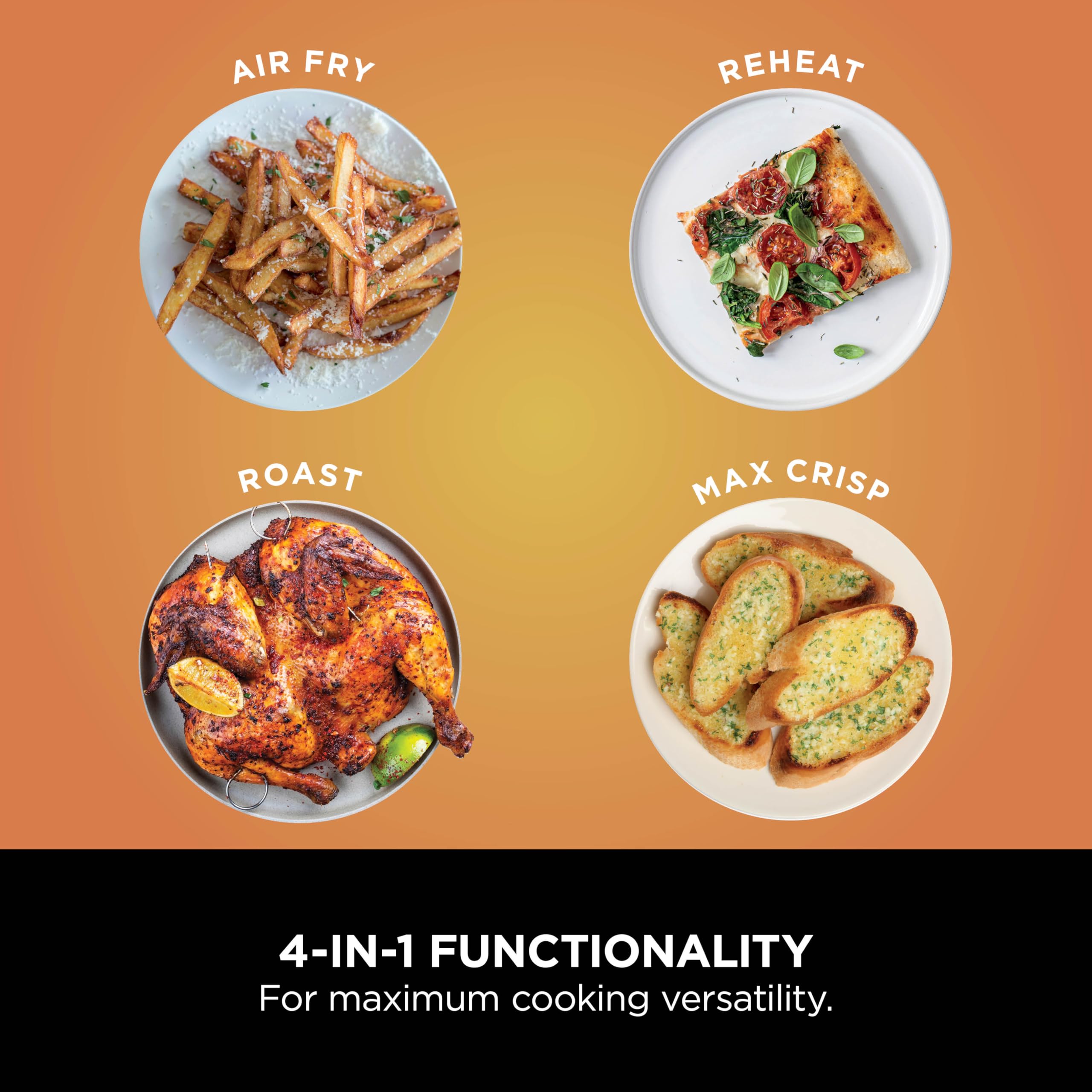 Ninja Foodi Dual Zone Digital Air Fryer, 2 Drawers, 7.6L, 4-in-1, Uses No Oil, Air Fry, Max Crisp, Roast, Reheat, Non-Stick, Dishwasher Safe Baskets