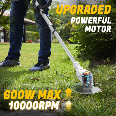 Metal Blade Cordless Strimmer 21v Grass Trimmers With 1 Pruning Shears 16 Blades 15cm Cutting Diameter Cordless Strimmer For Lawn Trimmingtwigsbrush